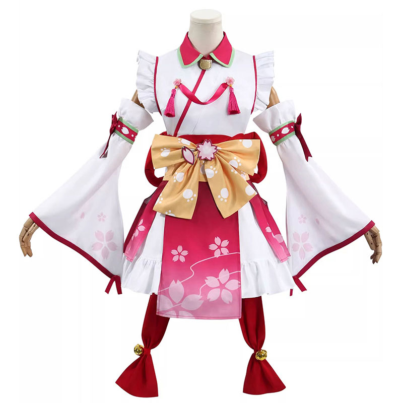 hololive Vtuber ホロライブ Sakura Miko さくらみこ コスプレ衣装 撮影 スカート かわいい コスチューム