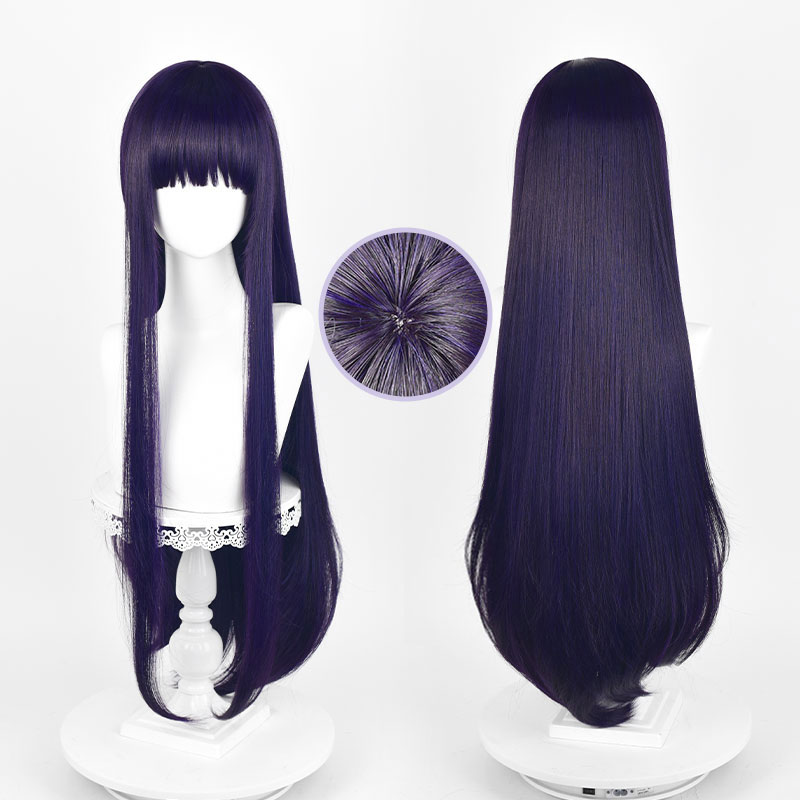 妖狐×僕SS 白鬼院凜々蝶(しらきいん りりちよ) コスプレかつら パープル 撮影 かわいい