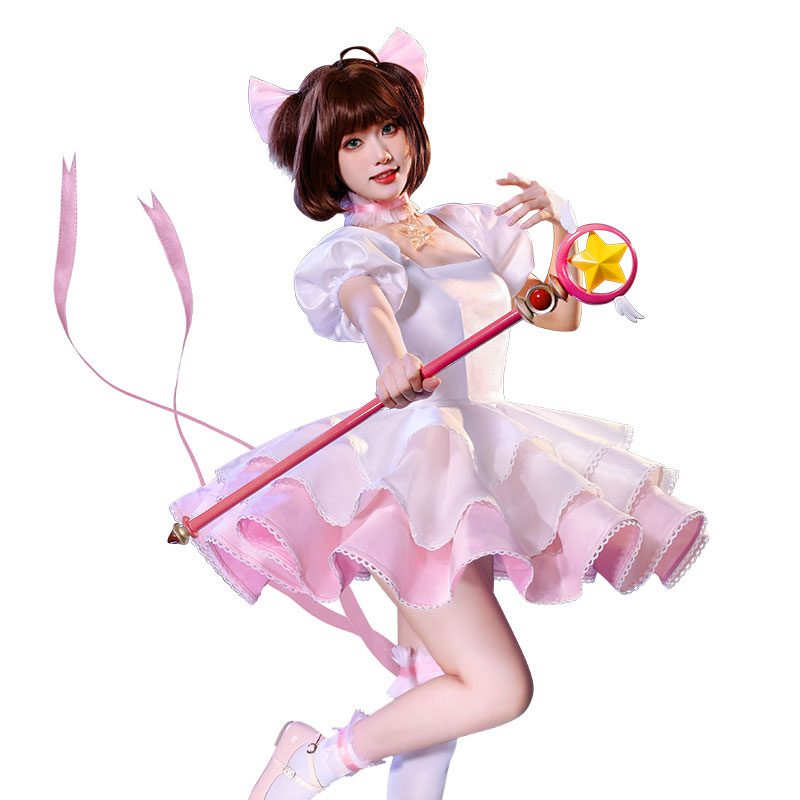 カードキャプターさくら コスプレ衣装 ピンク 戦闘服 かわいい コスチューム