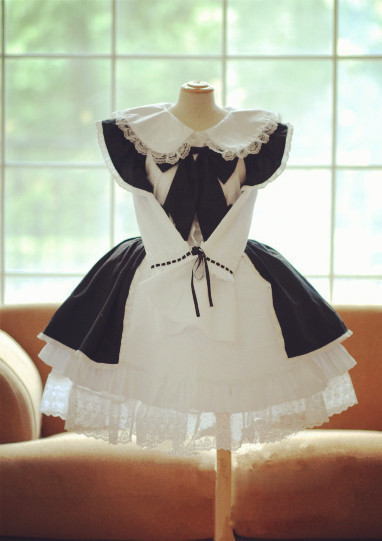 長袖ロリータ系メイド服 プリンセス洋服 コスプレ メイド服 
