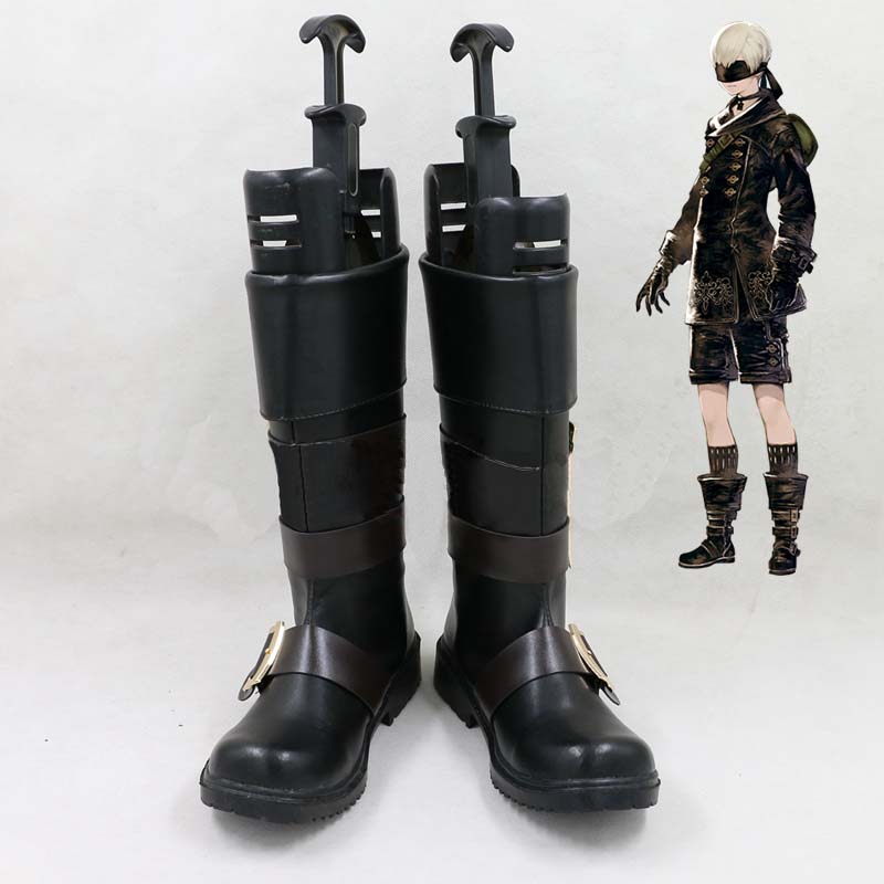 ニーア オートマタ　ヨルハ　９号Ｓ型　９Ｓ　ブーツ　コスプレ靴