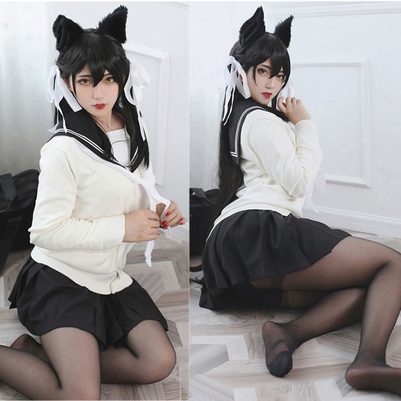アズールレーン　 爱宕　犬　JK制服　セーラー服　