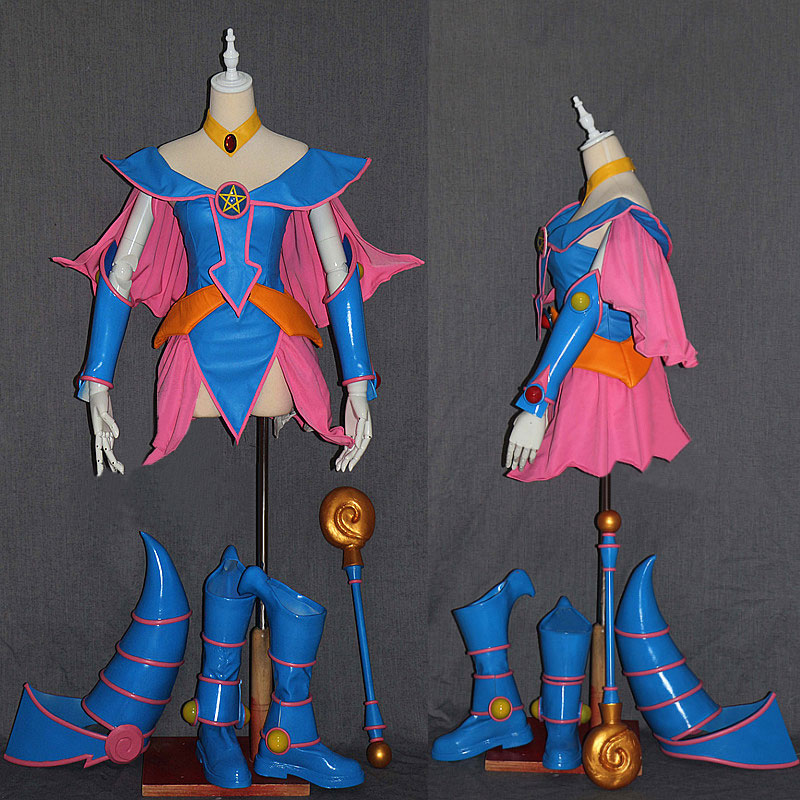 遊☆戯☆王　ブラック•マジシャン•ガール　BMG　セット　ブルー　ピンク　コスプレ衣装